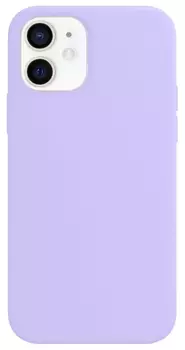 Чехол силиконовый матовый для iPhone 12 mini (Лаванда)