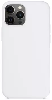 Чехол силиконовый матовый для iPhone 13 Pro (Белый)