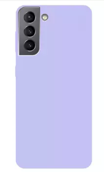Чехол силиконовый матовый для смартфона Samsung Galaxy S21+ (Лаванда)