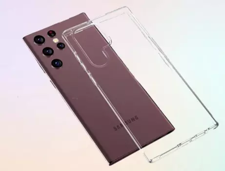 Чехол силиконовый прозрачный для Samsung Galaxy S22 Ultra