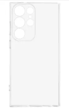 Чехол силиконовый прозрачный на Смартфон Samsung Galaxy S23 Ultra (Прозрачный)