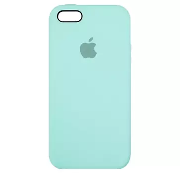 Цветной силиконовый чехол для iPhone SE (2020) (Бирюзовый)
