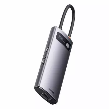 Хаб Baseus 6в1 USB-C ,3x USB 3.0,HDMI 4K ,VGA WKWG030013