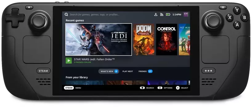 Игровая консоль Valve Steam Deck 512GB, черный