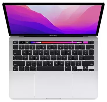 Ноутбук Apple MacBook Pro 13 2022 13.3" (2560x1600, Apple M2, RAM 8 ГБ, SSD 256 ГБ, Apple graphics 10-core) (Серебристый, MNEP3)