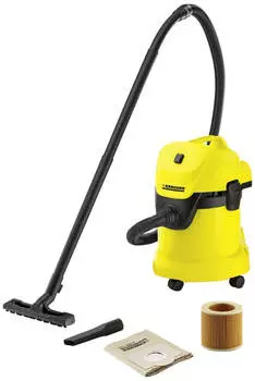 Профессиональный пылесос KARCHER WD 3 (Черно-Жёлтый)