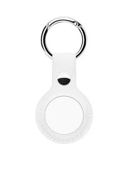 Ремешок AirTag (кожа) мал. (Белый)