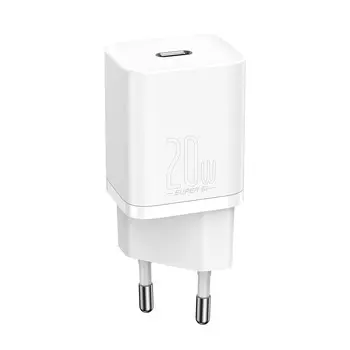 Сетевое зарядное устройство Baseus Super Si Quick Charger 1C 20W (Белый)