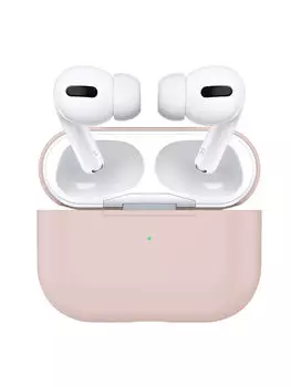Силиконовый чехол для AirPods Pro (Розовое золото)