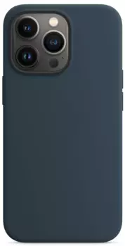 Силиконовый чехол MagSafe для iPhone 13 pro (Синий)