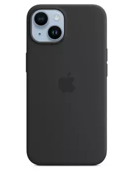 Силиконовый чехол MagSafe для iPhone 14 (Черный)