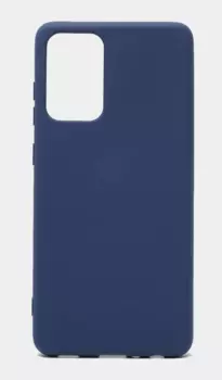 Силиконовый матовый чехол на Samsung Galaxy A52 (blue)