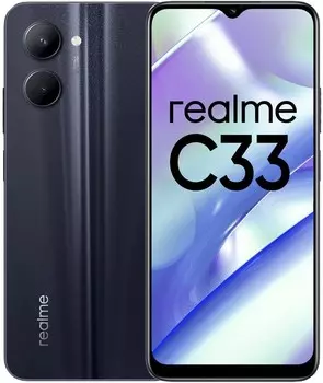 Смартфон realme C33 3/32 ГБ RU, Dual nano SIM (Черный)