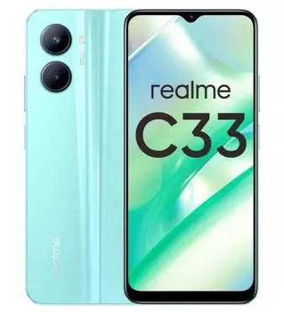 Смартфон realme C33 3/32 ГБ RU, Dual nano SIM (Голубой)