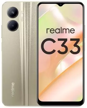 Смартфон realme C33 3/32 ГБ RU, Dual nano SIM (Золотой)