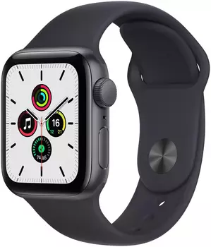 Умные часы Apple Watch SE 40mm Aluminum Case with Sport Band (2021) (Черный)