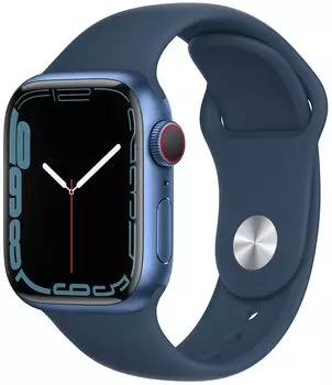 Часы Apple Watch Series 7 41mm Aluminum Case with Sport Band (Синий)