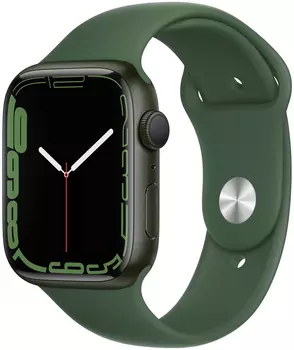 Часы Apple Watch Series 7 45mm Aluminum Case with Sport Band (Зелёный)