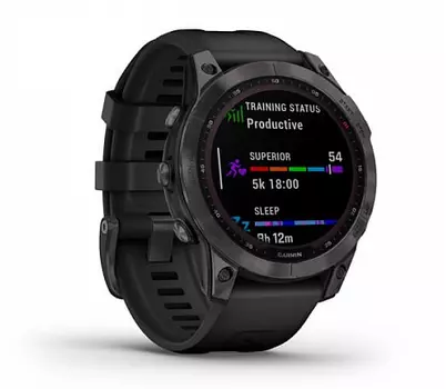 Умные часы Garmin Fenix 7 Sapphire Solar (Black)