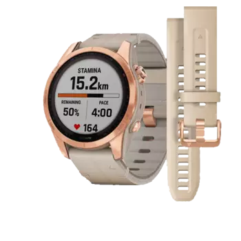 Умные часы Garmin Fenix 7S (Розовое золото)