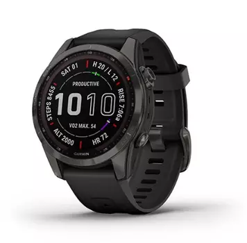 Умные часы Garmin Fenix 7s Sapphire Solar (Серый)