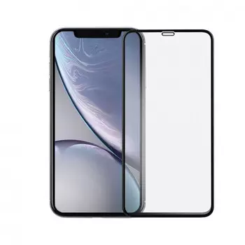 Защитное стекло 5D для iPhone 11 (Черный)