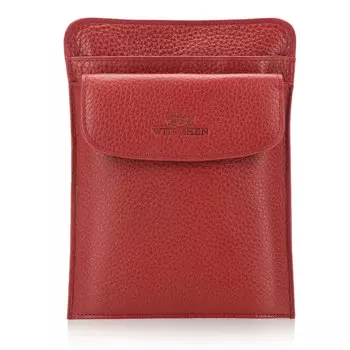 Барсетка кожаная для паспорта