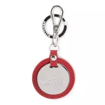 Брелок кожаный круглый