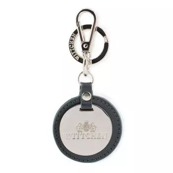 Брелок кожаный круглый