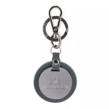 Брелок кожаный круглый