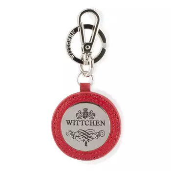 Брелок кожаный круглый