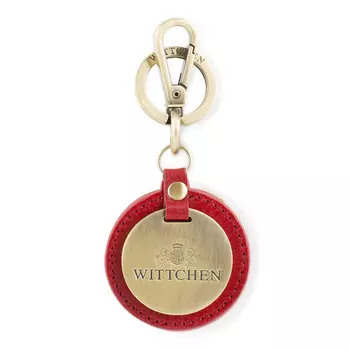 Брелок кожаный круглый