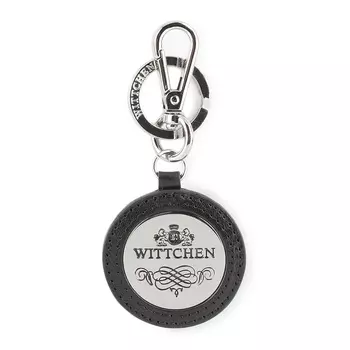 Брелок кожаный круглый