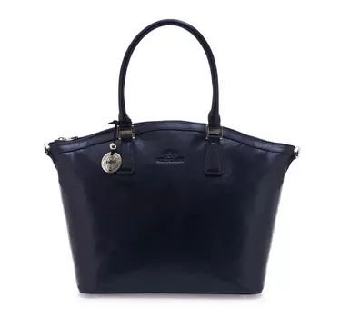 Элегантная кожаная сумка-шоппер