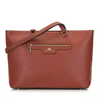 Классическая кожаная сумка-шоппер