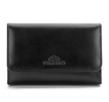 Кожаная косметичка с зеркалом