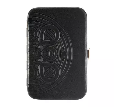 Кожаная визитница с мандалой