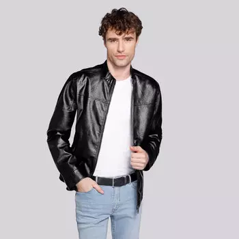 Куртка мужская классическая из кожзаменителя