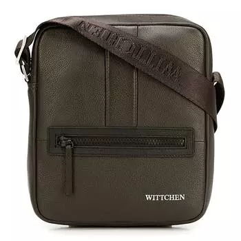 Мужская маленькая кожаная сумка-мессенджер
