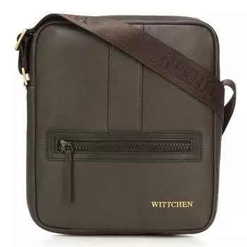 Мужская маленькая кожаная сумка-мессенджер