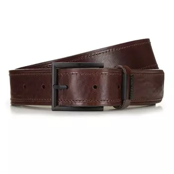 Мужской кожаный ремень с матовой пряжкой