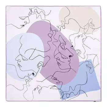 Шелковый шарф средний