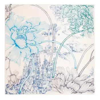 Шелковый шарф средний