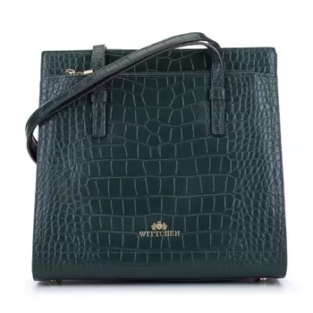 Сумка-шоппер из кожи с крокодиловой текстурой