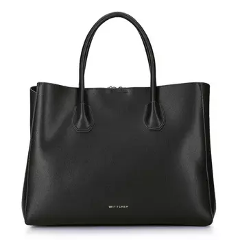 Сумка-сундук с удлиненной застежкой-молнией