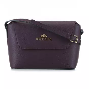 Женская кожаная сумка через плечо с геометрическим дизайном