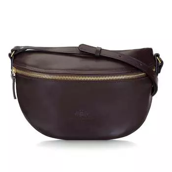 Женская кожаная сумка на пояс