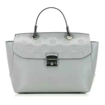 Женская кожаная сумка-саквояж