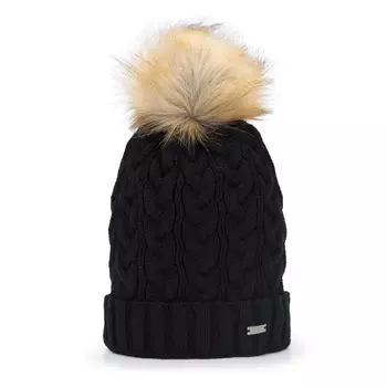 Женская шапка с крупным плетением