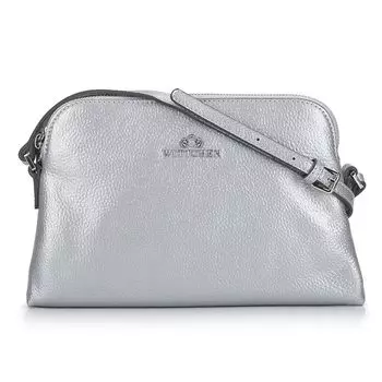 Женская сумка через плечо из кожи трапециевидной формы